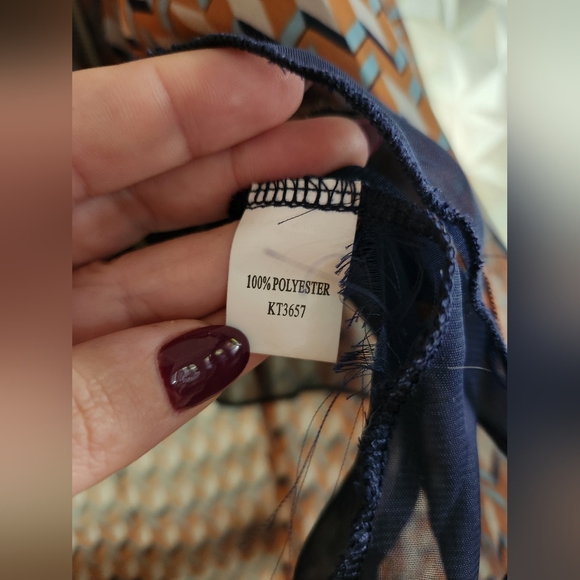 Mind code sheer multicolor zip up tank top - Picture 3 of 5